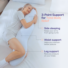 The Pretzel Pillow full-body side sleeper pillow
