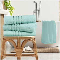 Sage Green stripe bath sheet