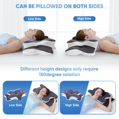 Low side and high side: turn the pillow to change the height