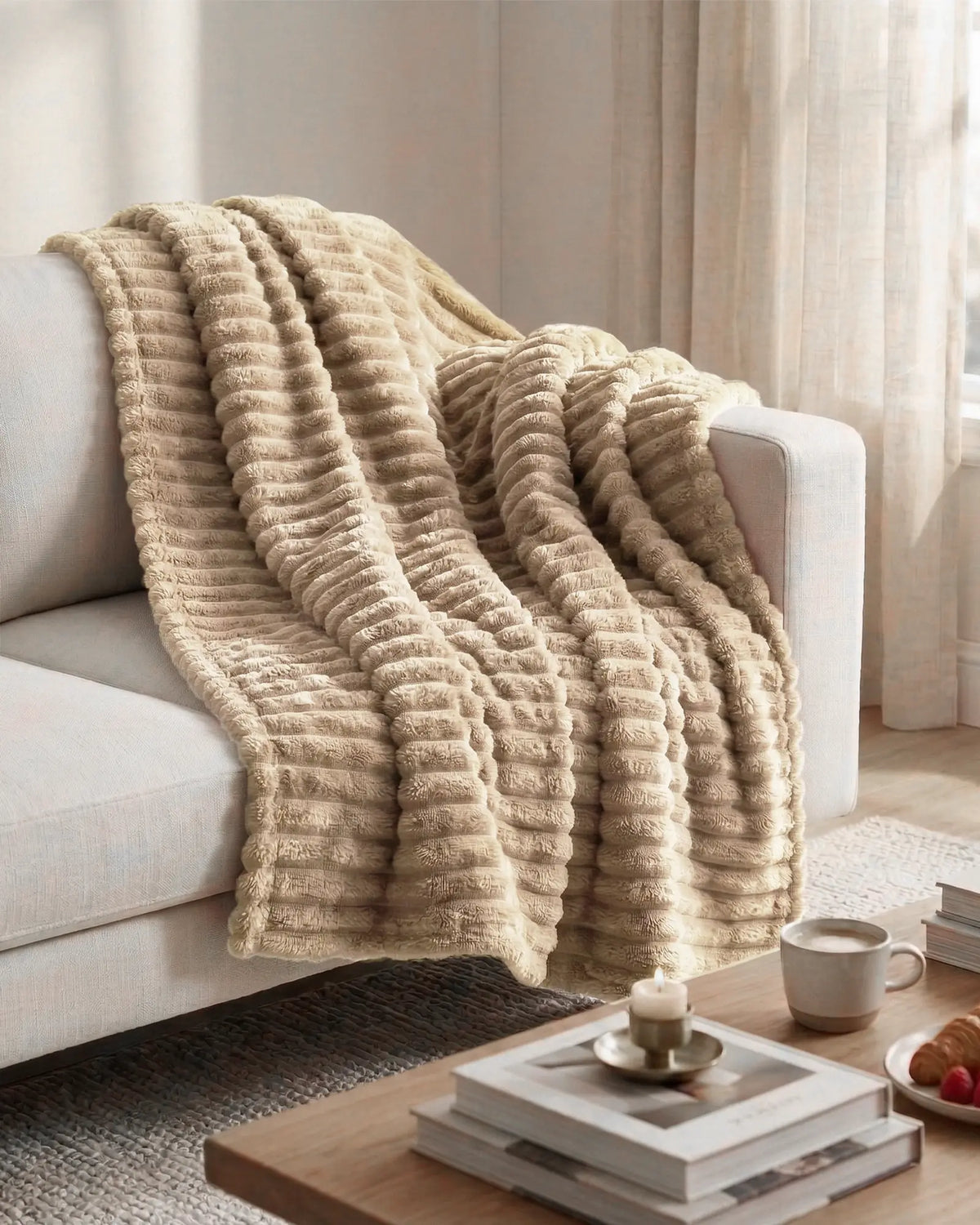 Softnook Fleece Blanket - Dune