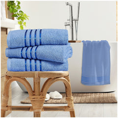 Blue stripe bath sheet