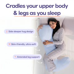 The Pretzel Pillow full-body side sleeper pillow