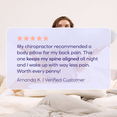 The Pretzel Pillow full-body side sleeper pillow